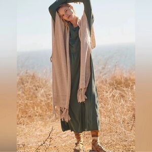 Free People Anytime Cotton Midi Dress Size Medium